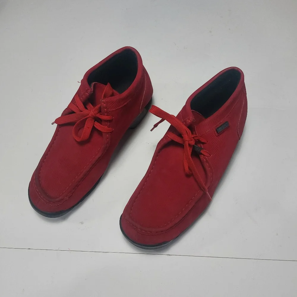 BUFFALINO Men's Red Leather/Suede Chukka Casual Wear Boots Size 12M